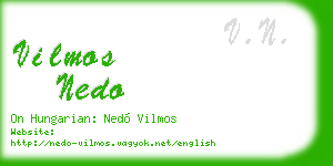 vilmos nedo business card